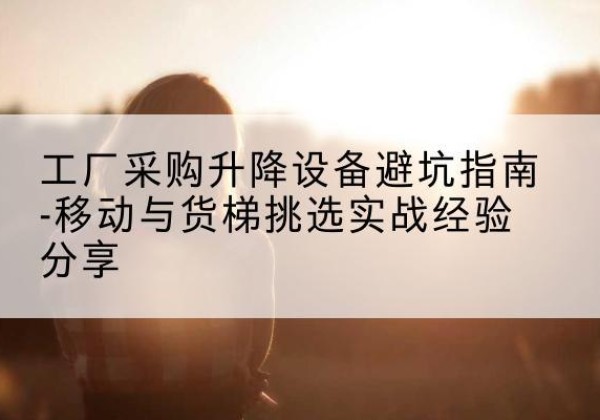 英山移动式升降机怎么选-工厂采购升降设备避坑指南-移动与货梯挑选实战经验分享